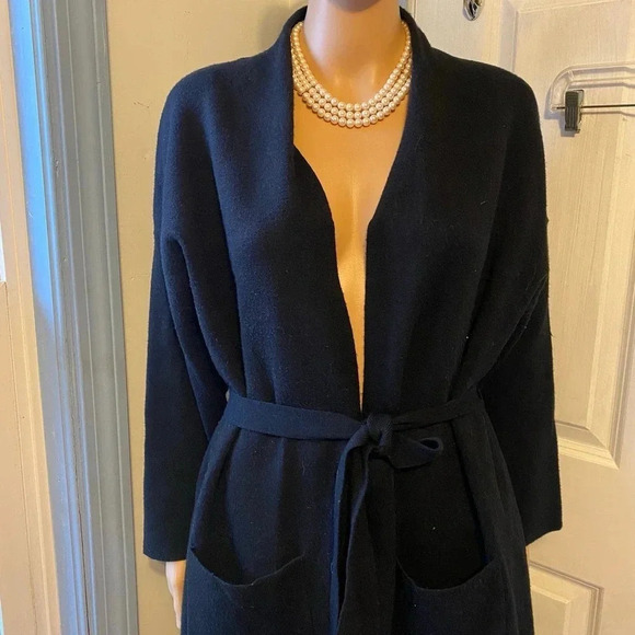 Tahari Soft Cozy Casual Stretch Open Cardigan Robe Women Plus Size 1X Pocket - Picture 7 of 7